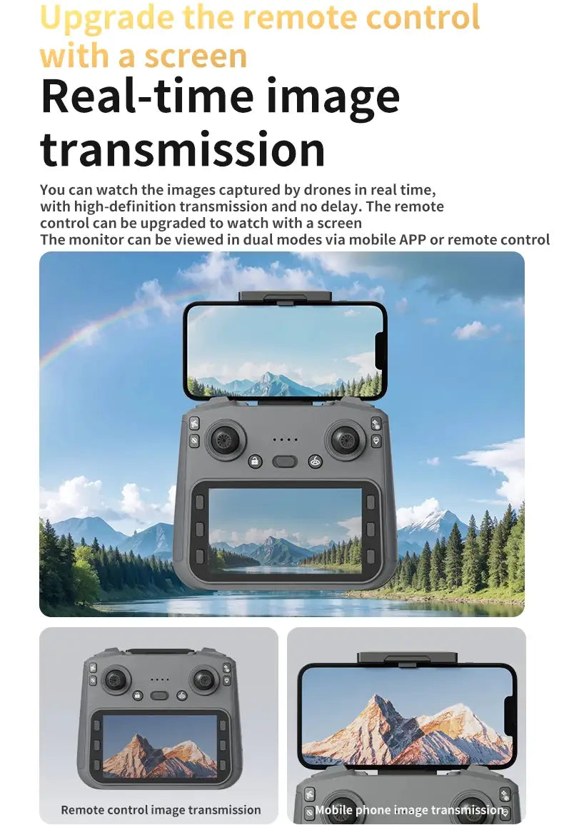 L106-1PRO GPS professional drone with 4K HD camera and dual-screen remote control
