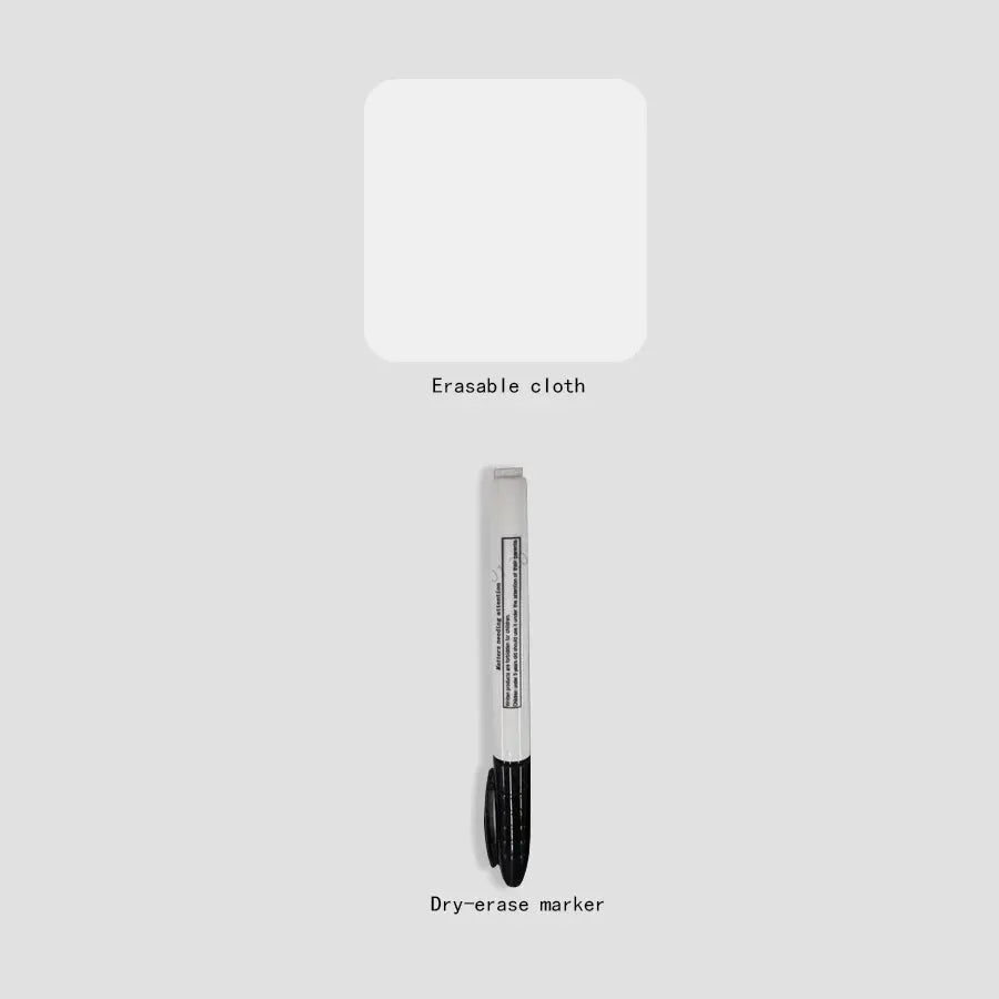 A5 portable whiteboard notebook set by Simples Market; 2-piece with dry-erase marker and erasing cloth