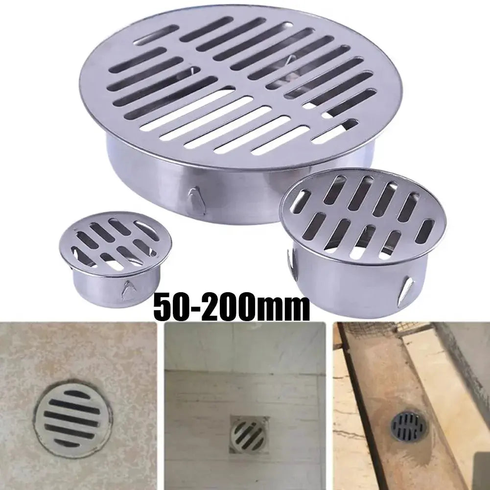 Simples Market three stainless steel round floor drain strainers, 50-200mm, anti-blocking for bathroom balcony roof
