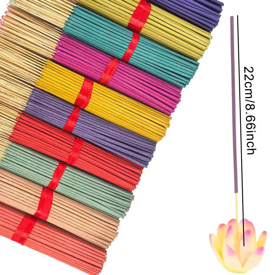 7 Sets Of 20 Incense Sticks Featuring Rose Lavender Sandalwood Jasmine Mint Cherry Blossom Herbal Dragon Bloodwood