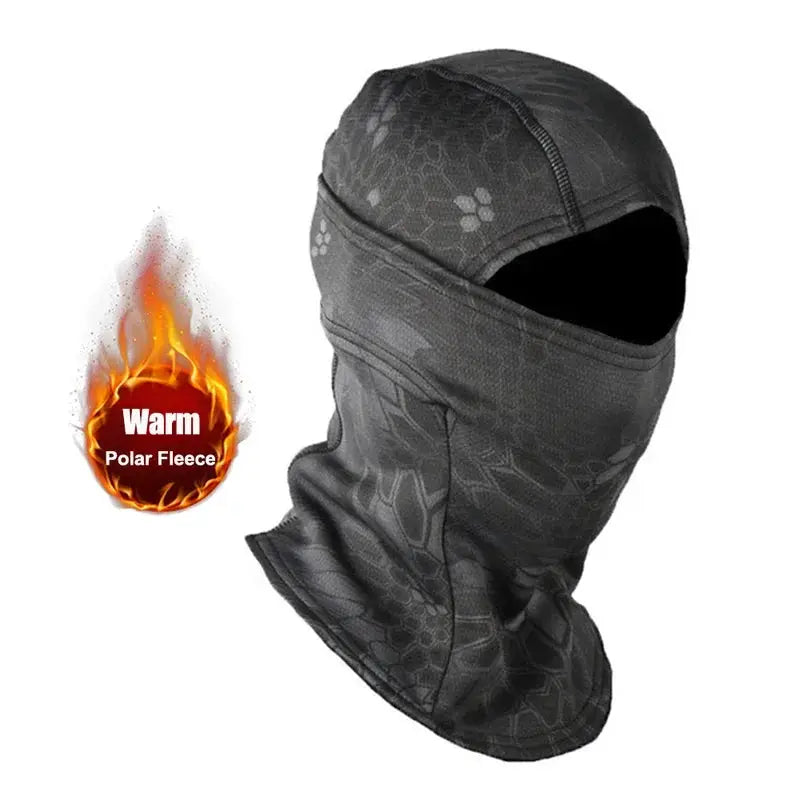 Winter Fleece Camouflage Balaclava Full Face Mask For Outdoor Cold Weather Skiing Cycling Motorcycle