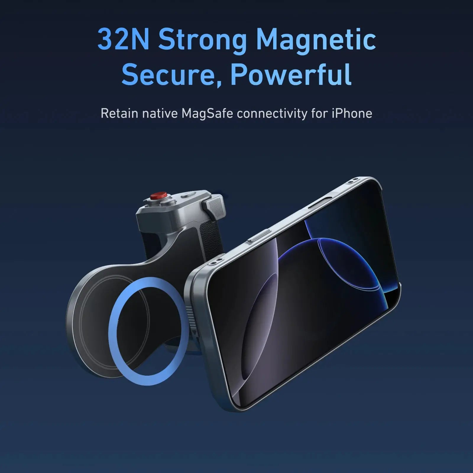Telesin Magnetic Master Grip Kit For iPhone 17 Pro And Pro Max With Graphene Cooling Case And Ergonomic Camera Handle