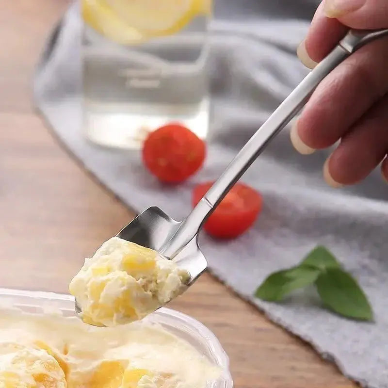 Four Pieces Stainless Steel Watermelon Shovel Spoon Set Dessert Serving Utensils Creative Cute Design