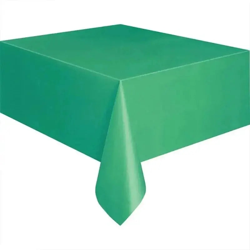 Plastic Disposable Table Cover 137x183cm Waterproof Rectangle For Birthday Parties Weddings Christmas New Year Events