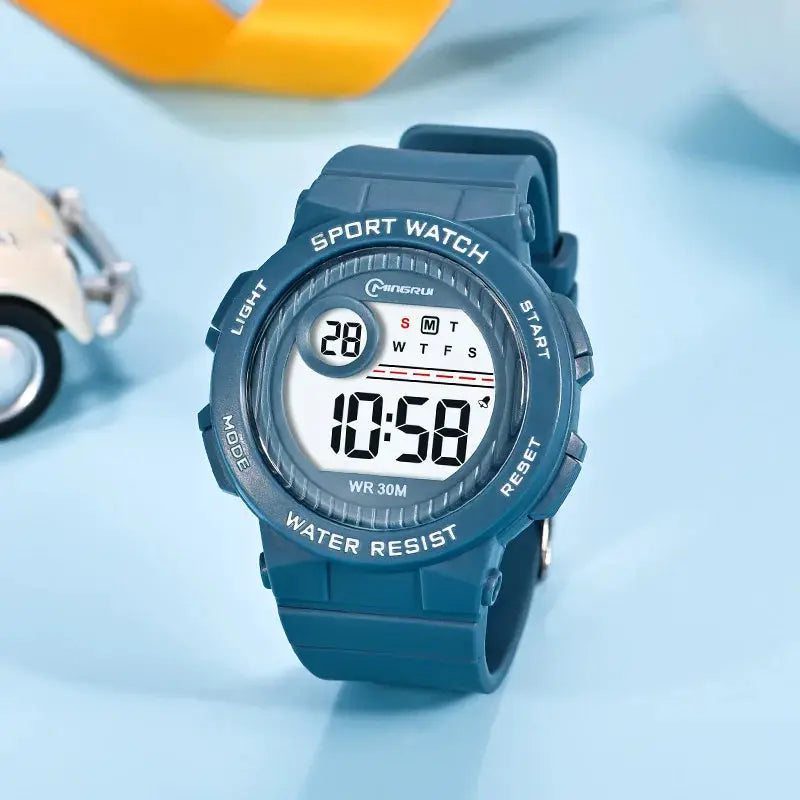 OHSEN Kids Sport Watch Pink 30M Waterproof Digital Wristwatch With Stopwatch And Durable Silicone Band
