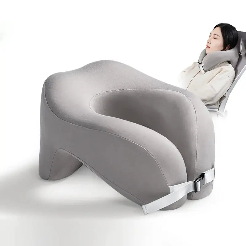 Travel Pillow U Shape Memory Foam Neck Pillow For Airplane Flight Sleeping Head Neck Cervical Support