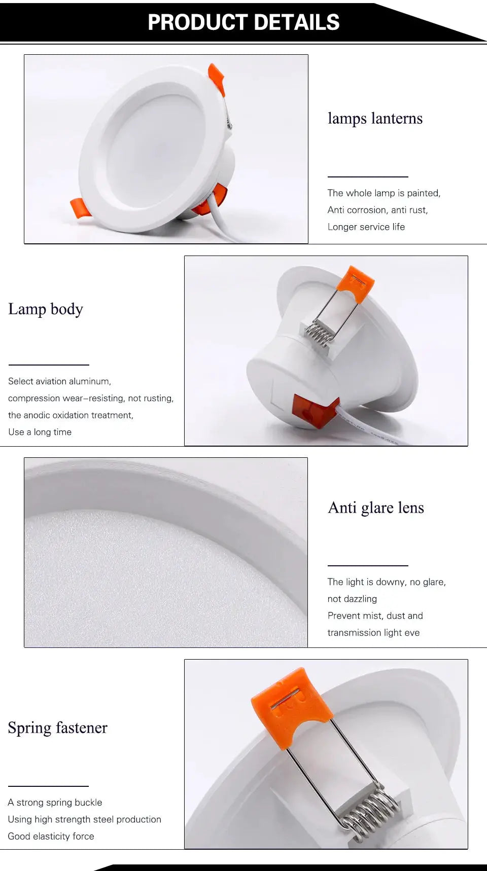 WiFi Zigbee RGB LED downlight spotlight by Simples Market with dimming and voice control