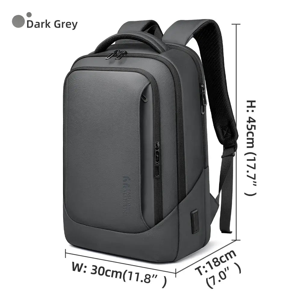 HK Men's Designer Laptop Bag Waterproof School Bags for College Boys Male Business Sports Travel Backpack Men With USB Charging - Simples Market