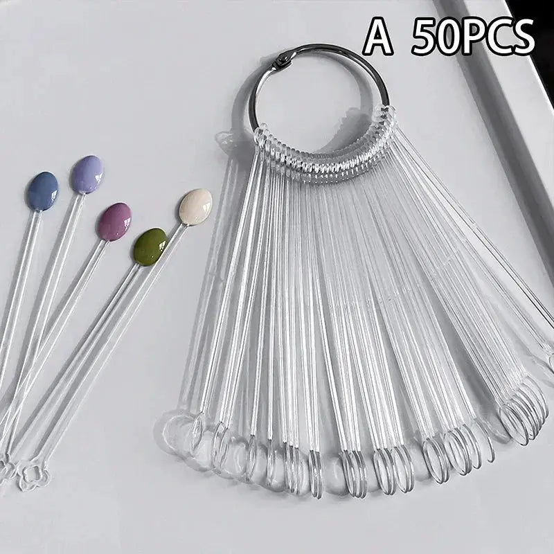 NailCraft Durable Nail Swatches Display Card Ring Bound for Gel Polish and Acrylics Sample Stand