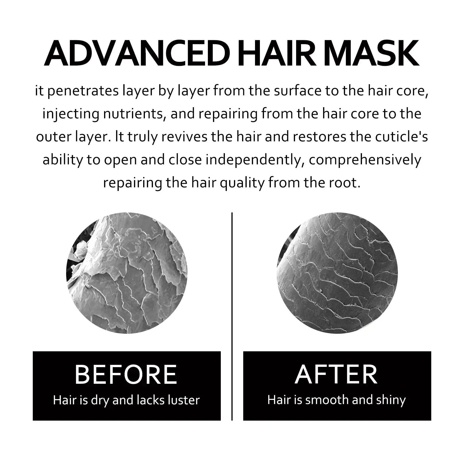 Keratin Hair Care Cream 8 Seconds Hair Mask Improves Frizzy Tangled Hair Prevents Hair Breakage and Splitting Hair Care Product