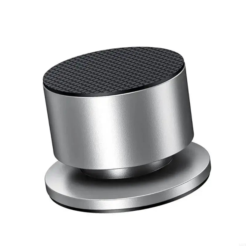 Speaker vibration isolation spike by Simples Market; aluminum magnesium alloy with silver metal finish