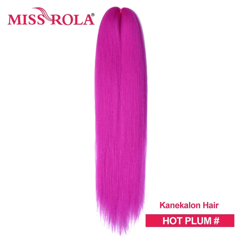 Miss Rola Kanekalon EZ Twist Braiding Hair in hot plum color, synthetic jumbo braid