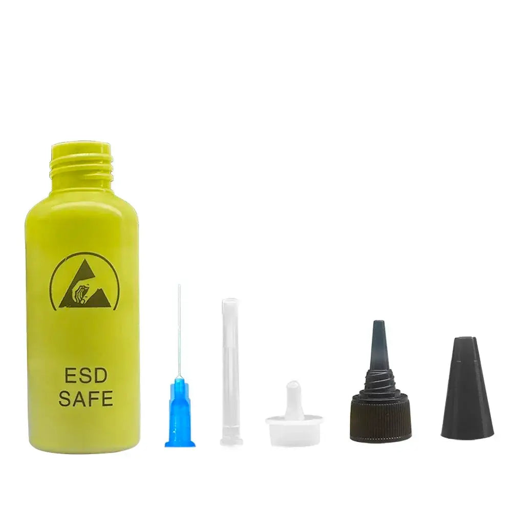 65ML Alcohol Dispensing Bottle With Needle Anti Static Solvent Water For Rosin Wash Mobile Phone Repair Leak Proof