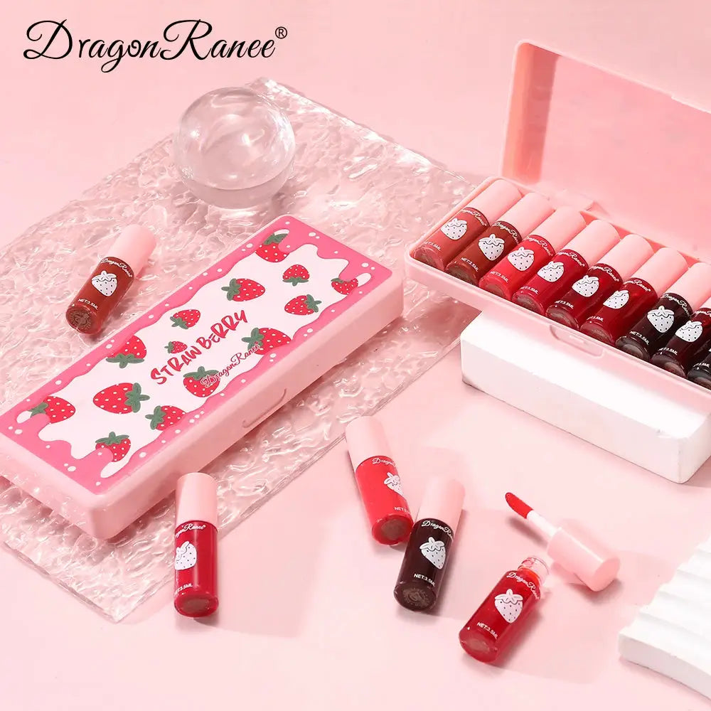 10 Pack Water Stain Lipstick Set Hydrating Lip Lotions With Long Lasting Color Film Non Fading