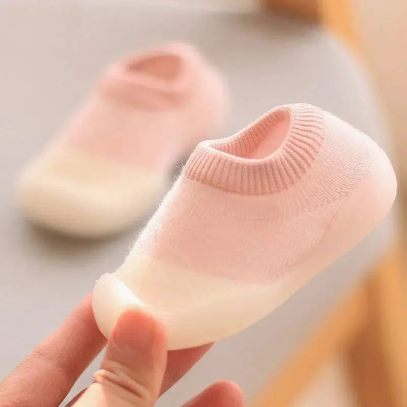 Baby Shoes Toddler First Walkers Infant Knit Booties With Rubber Soft Non Slip Sole Casual Shoes Boys Girls
