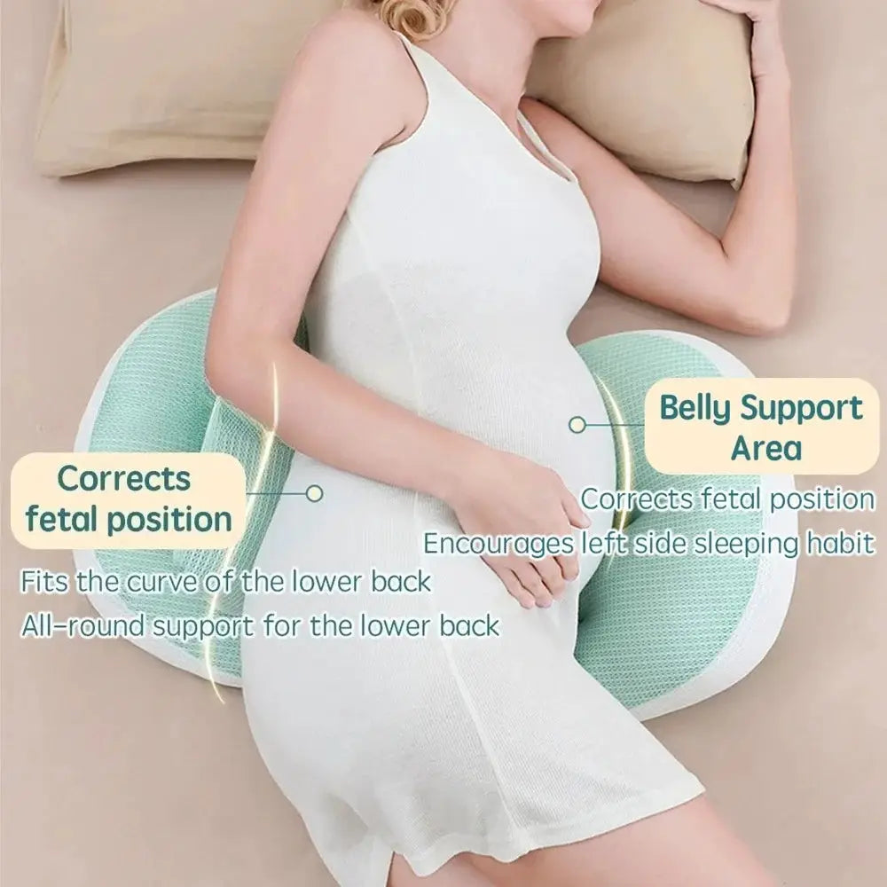 Pregnancy Pillow Set With Free Auxiliary Waist Support Pillow For Pregnant Women Cotton Body Pillow For Sleeping Comfort