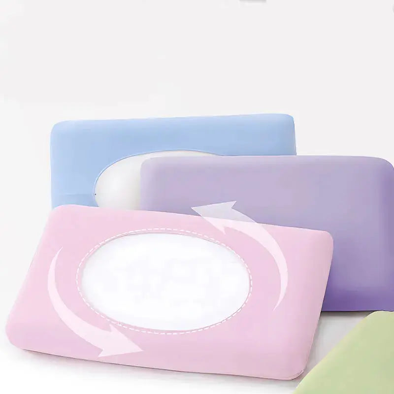 Simples Market 10pcs disposable pillowcases; thickened breathable travel hotel set in pink, blue, purple, and green.