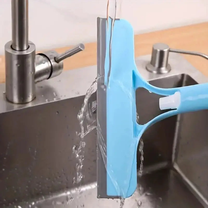 HomeMate Three In One Glass Cleaning Tool With Mirror Scraper Window Scraper And Watering Can For Streak Free Cleaning