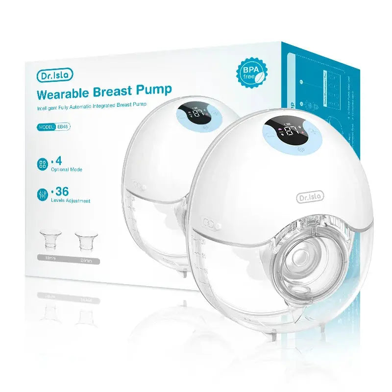 Wearable Breast Pump Hands Free Electric Milk Collector With LED Display 4 Modes 36 Levels Lightweight Comfort