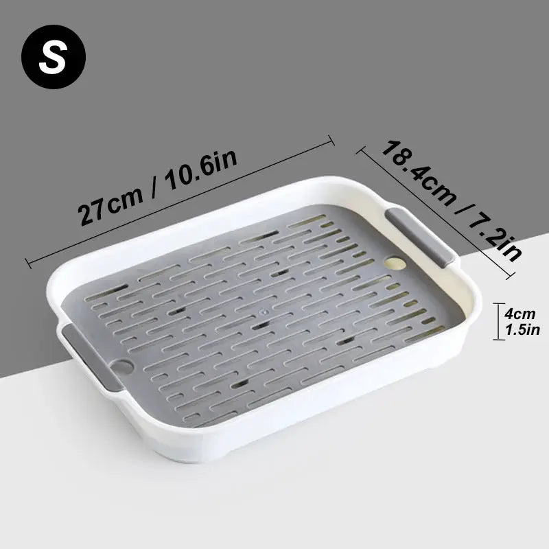 Simples Market rabbit litter box, white with gray perforated tray, corner-style small-pet toilet