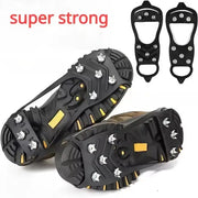 8 Teeth Ice Gripper Spike Shoes For Winter Hiking And Snow Climbing Anti Slip Crampons