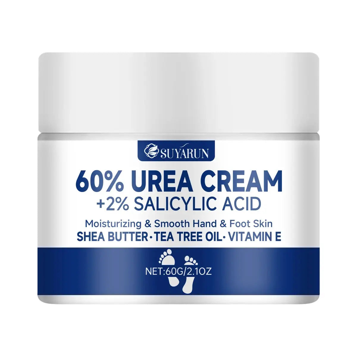 Suyarun 60 Percent Urea Foot Cream For Intense Moisturizing Treatment Cracked Heels And Dry Skin Callus Removal
