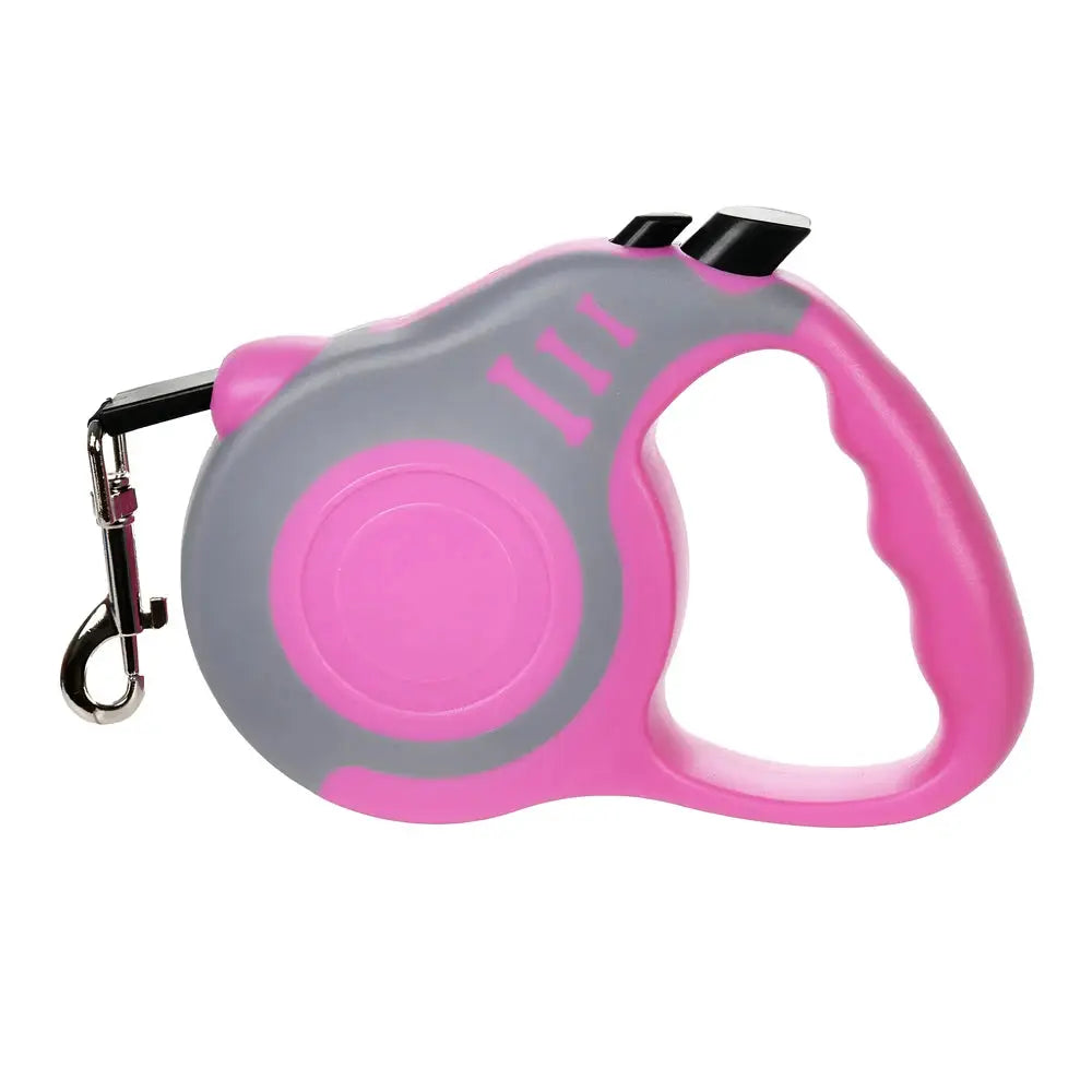 Retractable Dog Leash 3M 5M For Small And Large Dogs Hiking Walking With Quick Release And Durable Traction Rope