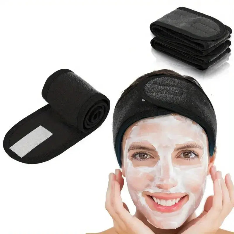 Womens Adjustable Wide Headband For Yoga Sports Spa Makeup Skincare
