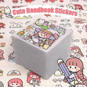 Kawaii PET Cartoon Stickers 100 50 20 10 Pieces for Scrapbooking Journaling DIY Stationery Decoration