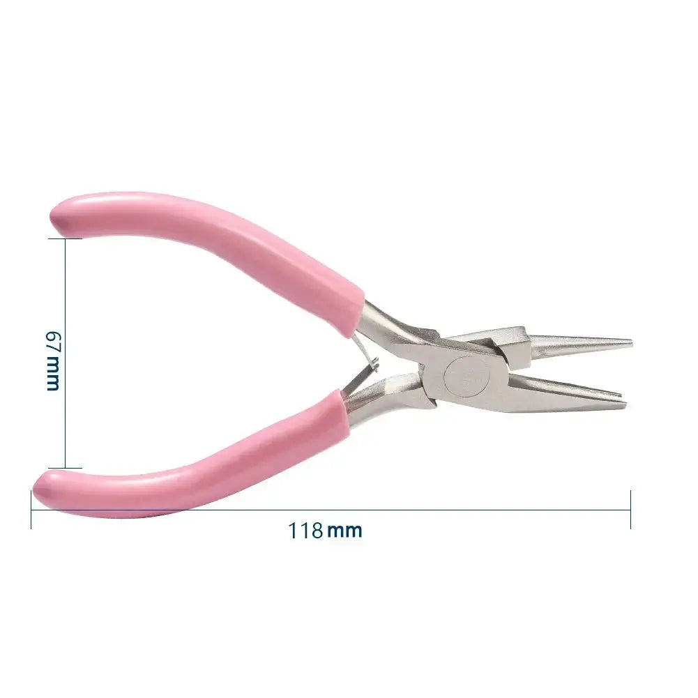 5 Inch Needle Pliers For Jewelry Making Mini Wire Wrapping Pliers Half Groove And Half Round Mouth Jewelry Tool