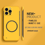 NovaCase Ultra Thin Matte Magnetic Frameless PC Case For iPhone 17 Pro Max 16 15 14 Plus Ultra Thin Protection