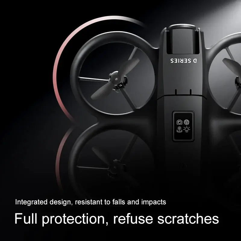 D16 Mini Drone 180 Degree 8K Dual Camera Quadcopter With Five Sided Obstacle Avoidance for Aerial Photography