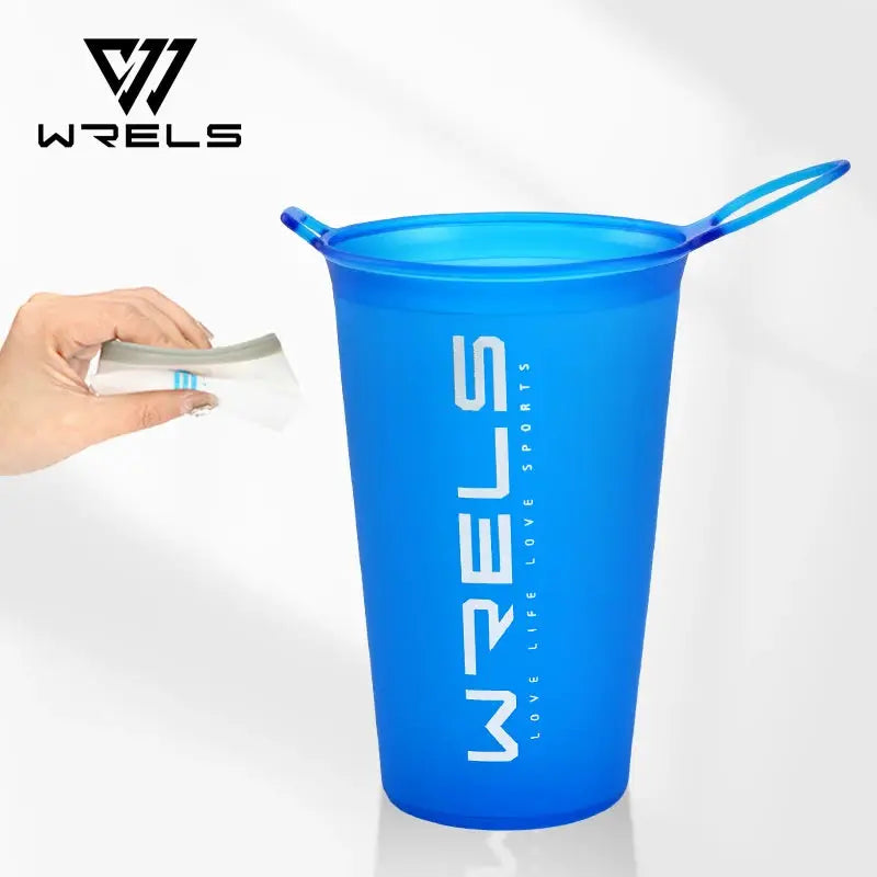 WRELS 200ml Foldable Sports Water Cup For Marathon Running And Cross Country Lightweight Portable TPU Hydration Cup