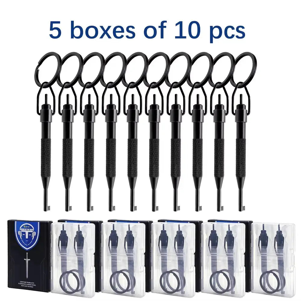 AK 01B Rotating Handcuff Key Stainless Steel And Aluminum Alloy With Key Ring Fits All Standard Series Police Handcuffs