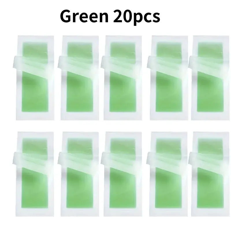 Professional Double Sided Cold Wax Strips For Hair Removal On Legs Body And Face 6 Sticks 10 To 20 Sticks