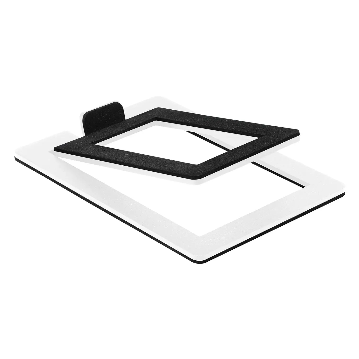 NovaTech Carbon Steel Desktop Speaker Stand With Shock Absorption For Enhanced Sound Quality