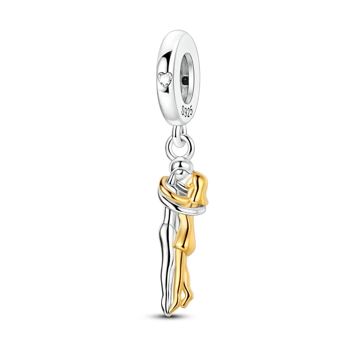 925 Sterling Silver Gold DIY Charms Beads Inlaid Zirconium Sun Leopard Pendants Fit Bracelet For DIY Jewelry Making