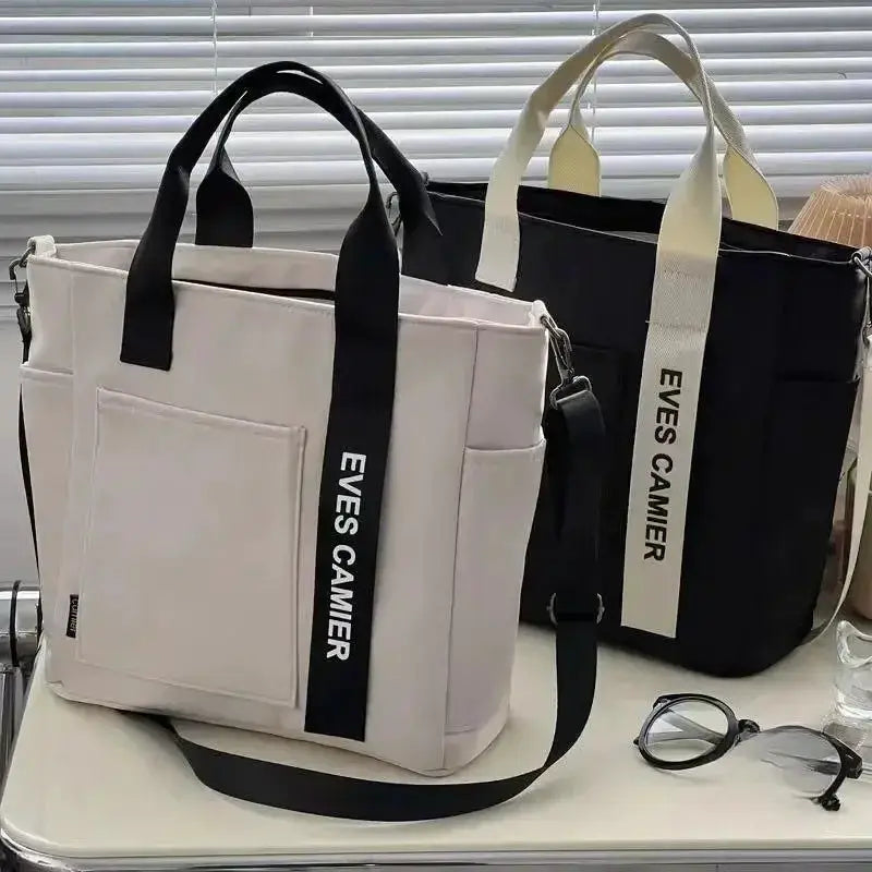 UrbanCarry Casual Tote Bag Large Capacity Waterproof Nylon Canvas For Everyday Use