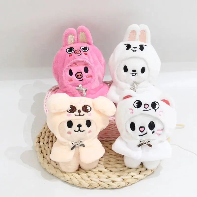 SKZOO Stray Kids Plush Keychain 12cm Doll Cloak Fashion Toy Fans Gift Official Collectible Item