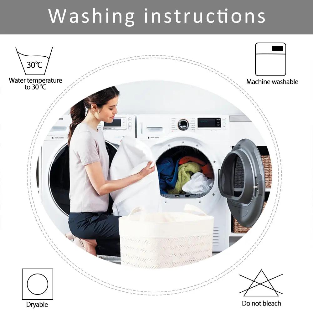 Bean bag chair cover for lazy sofas; adult size, Simples Market, washing instructions icons shown.