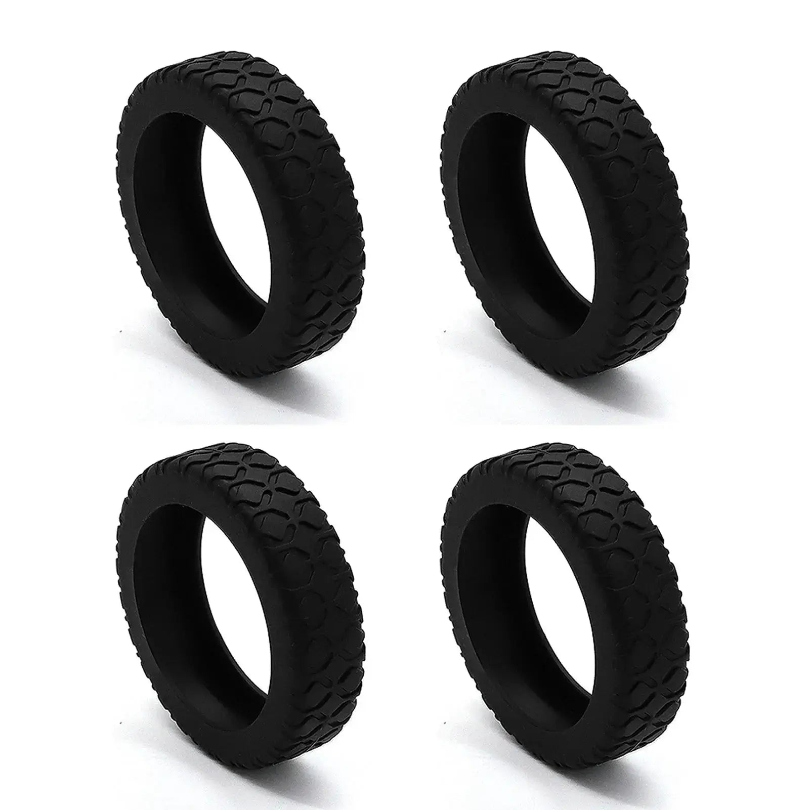 LuggageGuard Wheel Protector Covers Wear Resistant Silicone For Quiet Scratch Free Spinner Wheels