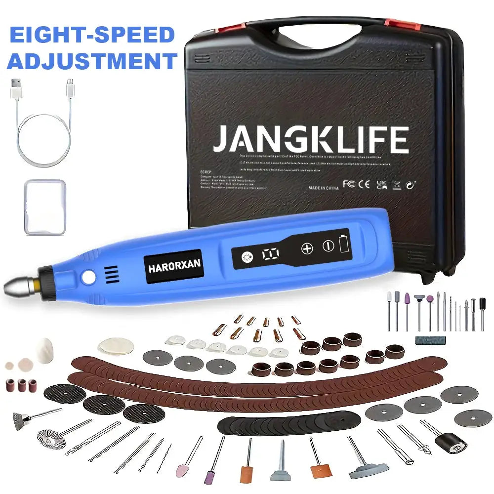 JANGKLIFE USB Cordless Rotary Tool Kit Engraving Pen For Jewelry Metal Glass DIY Mini Wireless Drill