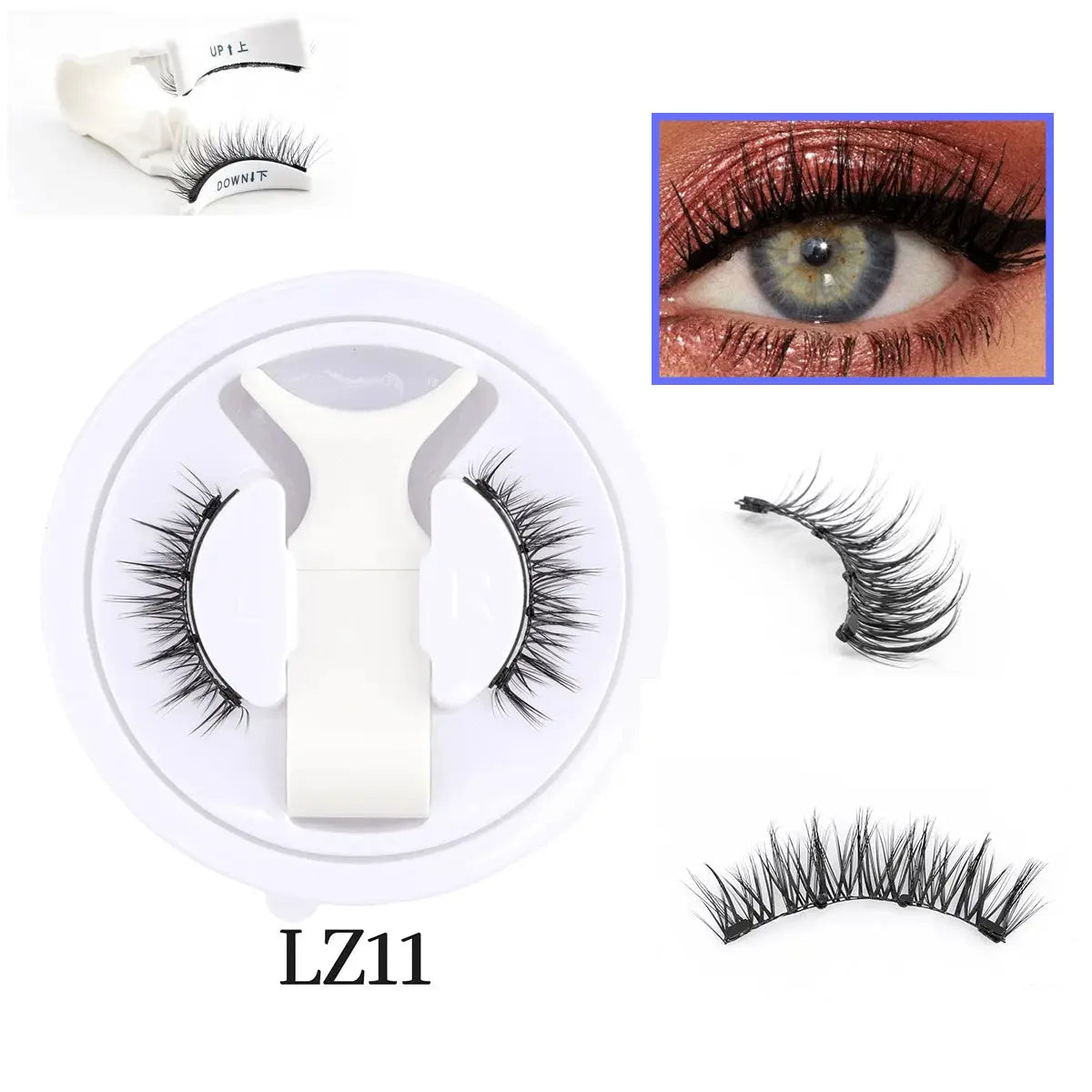 YSDO 1 Pair Glue Free Magnetic Eyelashes Natural 3D Mink Reusable Sensitive Eye Friendly Kit 2025