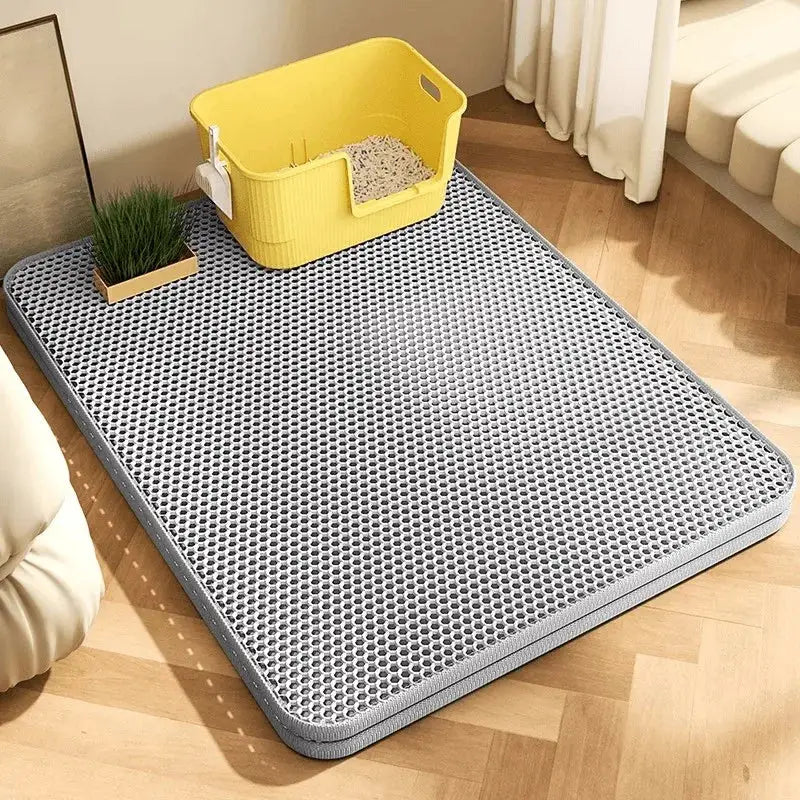 Extra Large Cat Litter Mat Heavy Duty Waterproof Two Layer Non Slip Washable Floor Protector For Litter Box