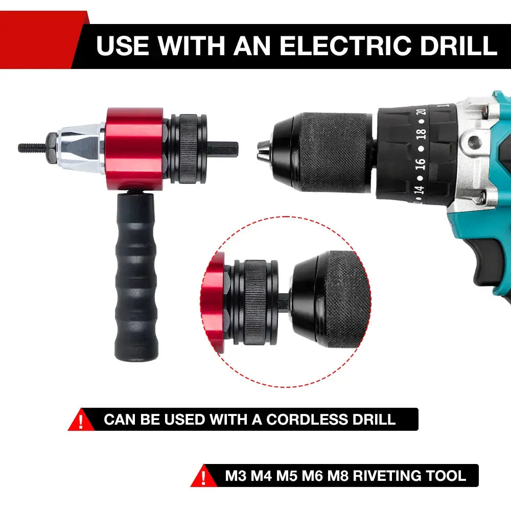 Electric Rivet Nut Gun M3 M4 M5 M6 M8 Industrial Grade Nut Riveting Tool For Fast Reliable Repairs