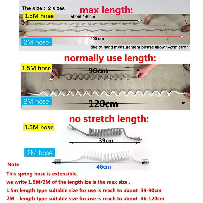 Simples Market handheld bidet spray gun with 1.5m/2m flexible hose for toilet bathroom use
