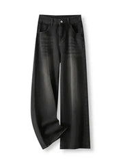 RetroY2K Style High Waist Jeans for Women Loose Fit Straight Leg Denim