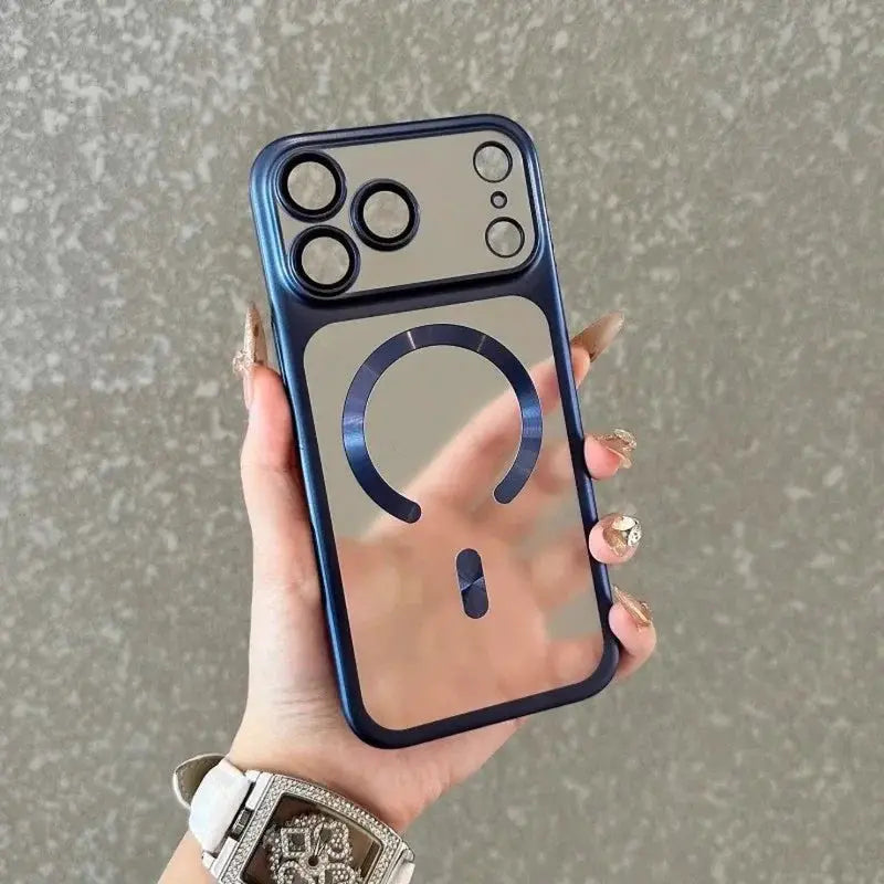 LuxeCase Luxury Matte Transparent MagSafe Phone Case For iPhone 15 16 17 Slim Shockproof Protection