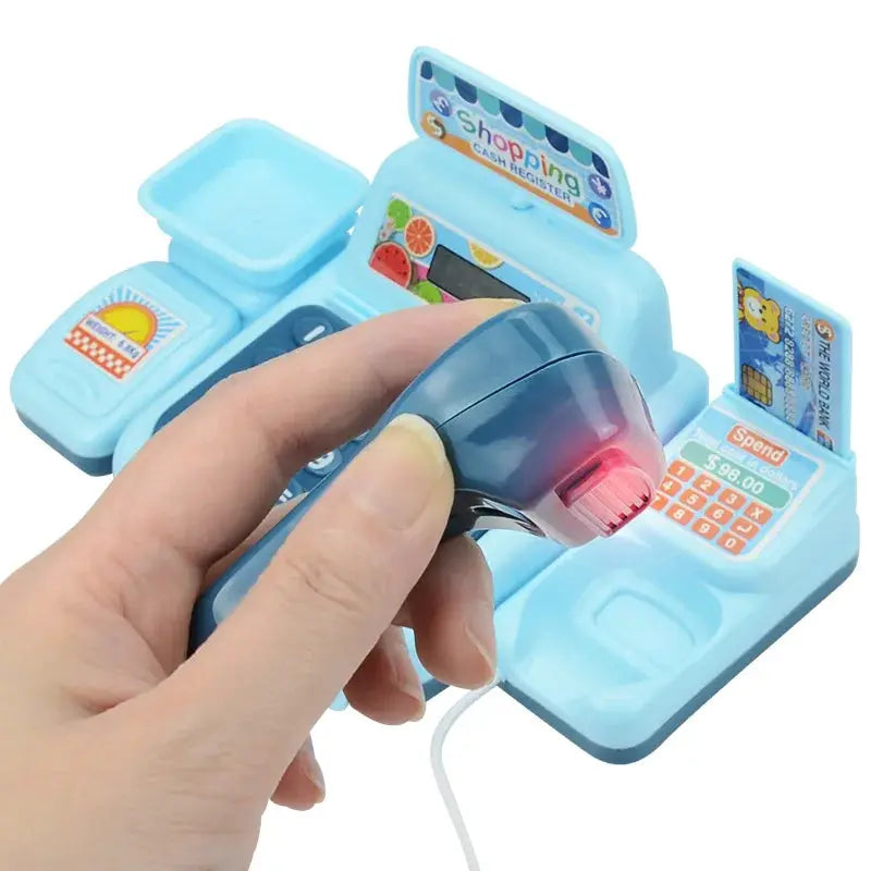 Simulation Shopping Cashier Toy Set With Electronic Lights And Sounds For Supermarket Checkout Play