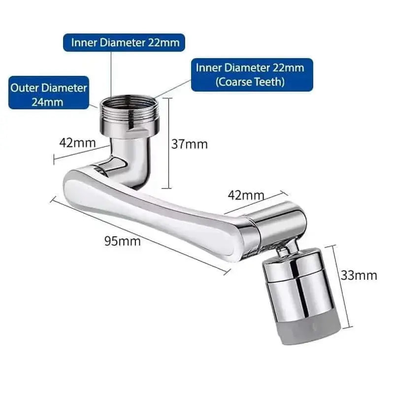 Simples Market chrome faucet aerator rotation extender with splash filter nozzle